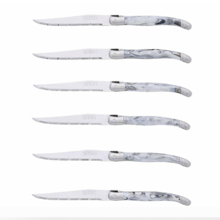 Bloque 6 Cuchillos Dark Grey Laguiole Jean Dubost