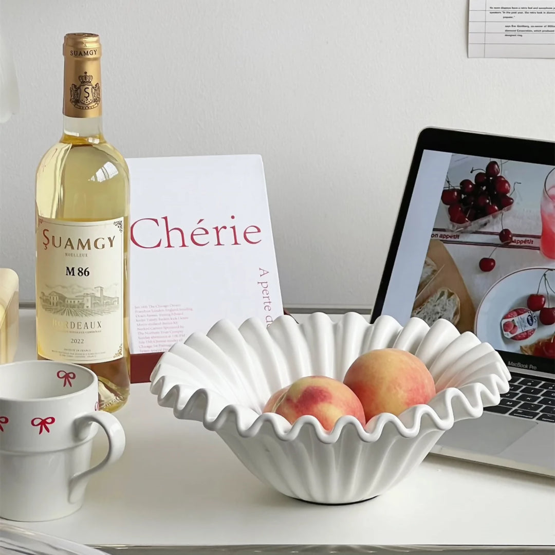 Fuente estilo Frutero Cerámica Shell