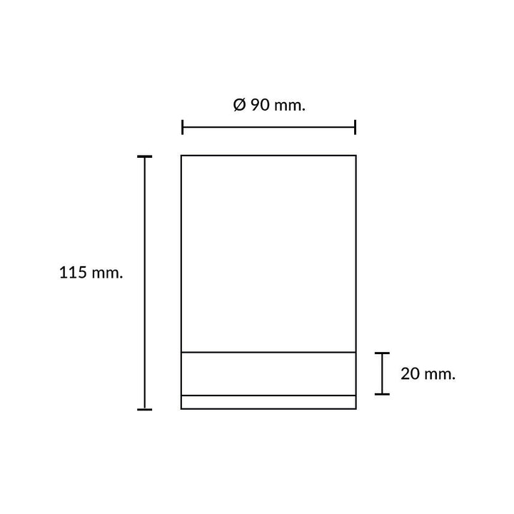 Foco Sobrepuesto Mann Negro