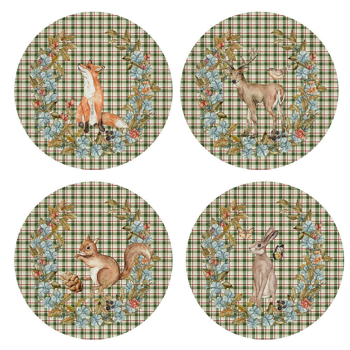 Set 4 Bajoplatos Woodland