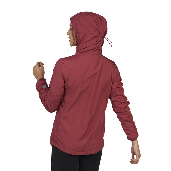 Chaqueta Cortaviento Ultraligero Mujer Declive Rosado Copihue