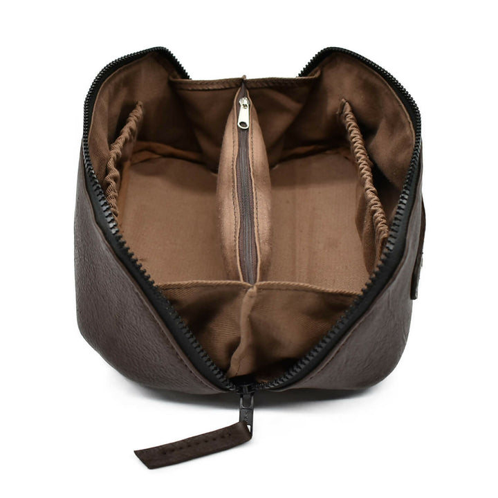 Neceser de Mano de Cuero Cubo