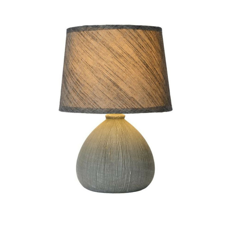 LAMPARA DE MESA RAMZI GRIS 1xE14