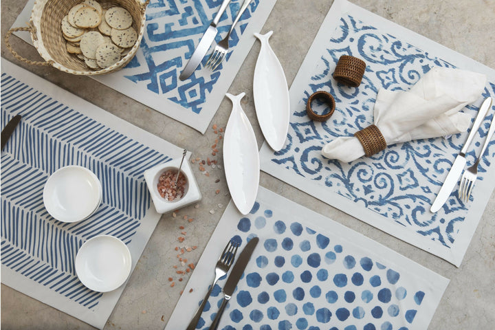 Set Individuales Impermeables, Blue