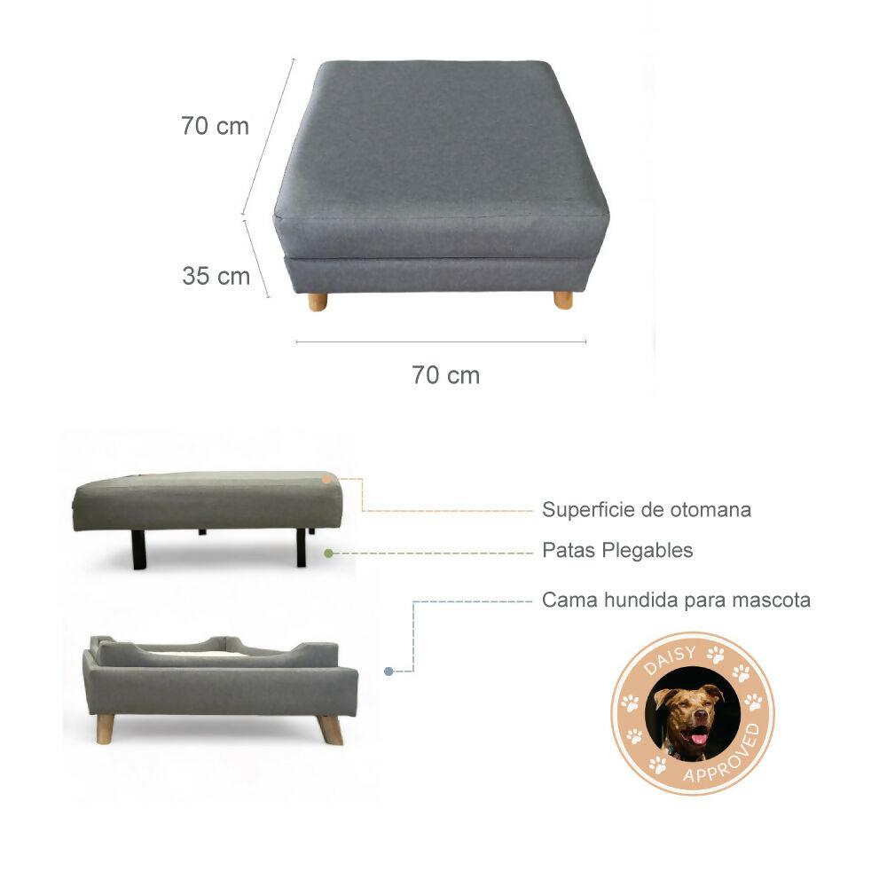 Ottoman para mascota Otto