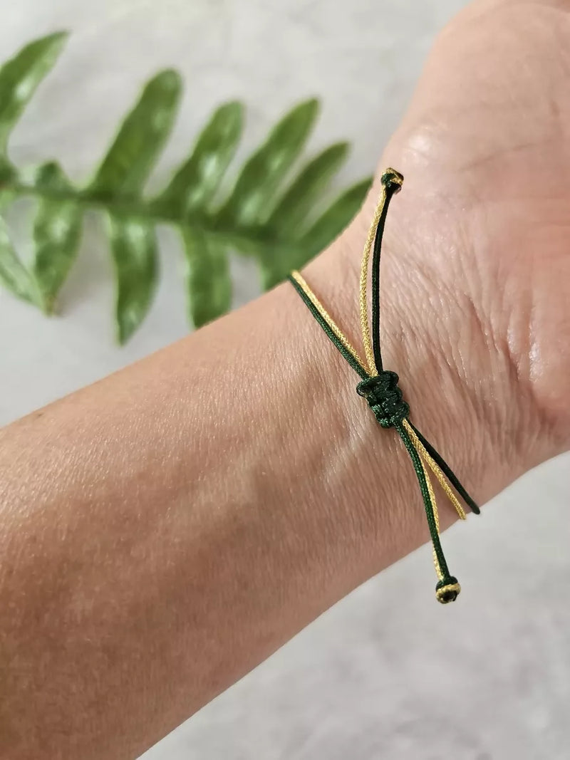 Pulsera Estrella Borla Verde