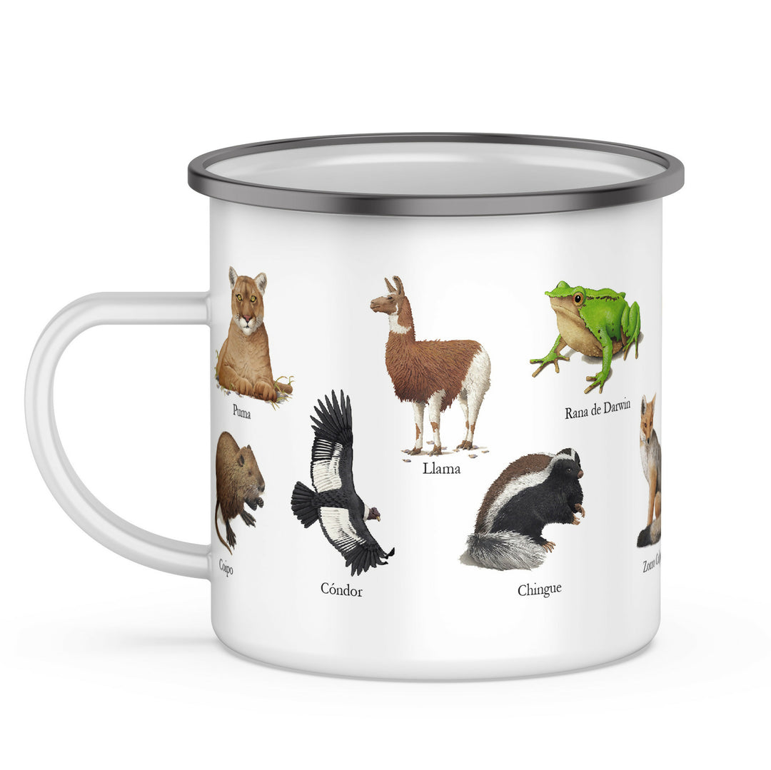 Tazón Enlozado Fauna de Chile