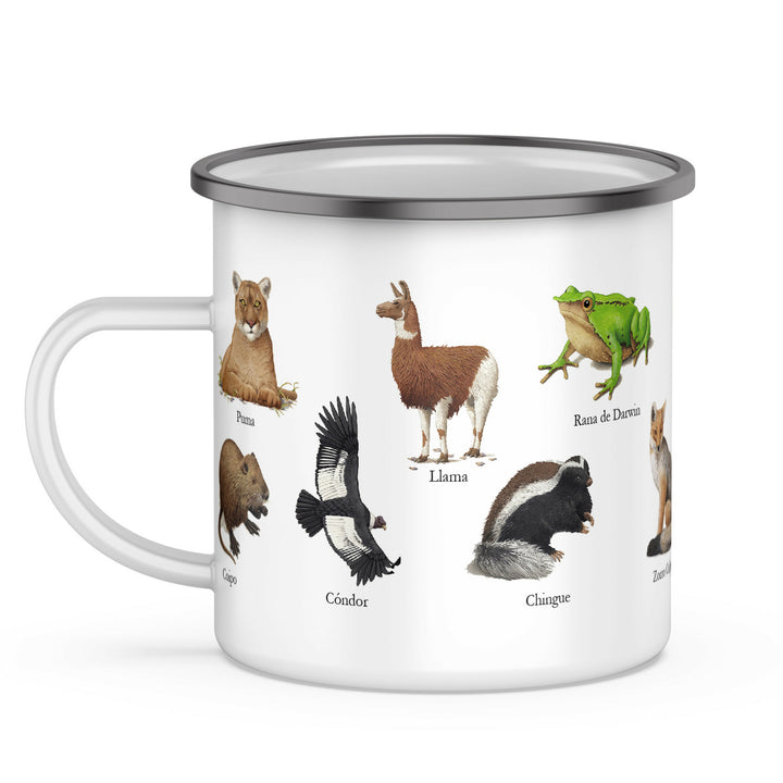 Tazón Enlozado Fauna de Chile