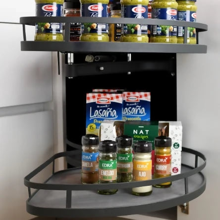 Esquinero doble bandeja