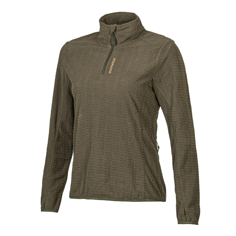 Polar Fleece Ultraligero Mujer 1/4-Zip Volca Verde Oliva