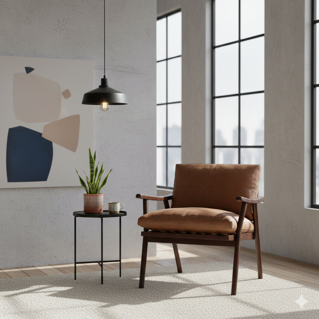 Poltrona Estambul Cuero Bonded (Despacho solo Región Metropolitana)