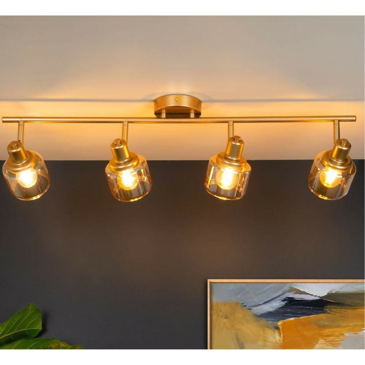 BARRA DIRECCIONAL BJORN DORADO 4xE14