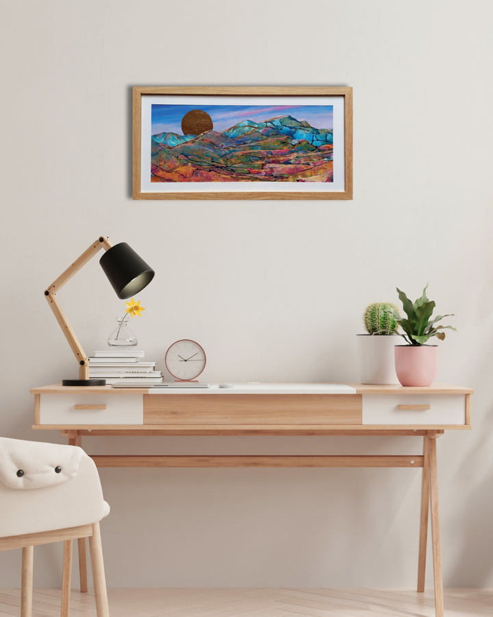 Cuadro "Anochecer en Pampa"