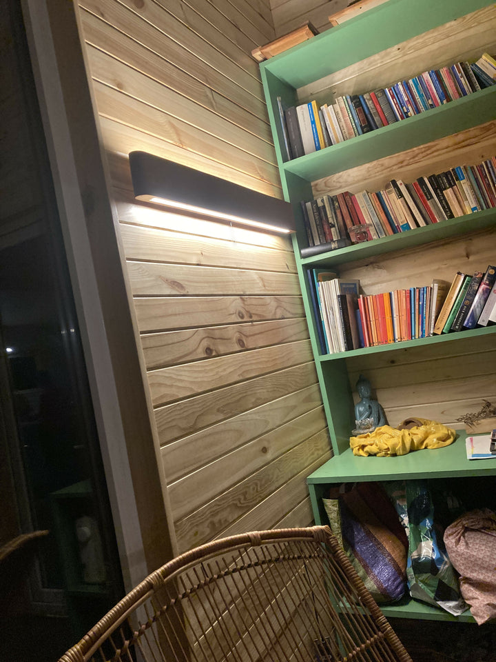 Lampara Aplique Lineal LALIN Roble