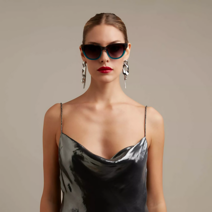 Anteojo de Sol OKKIA Silvia Havana Blue