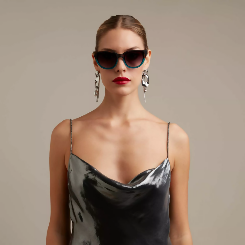 Anteojo de Sol OKKIA Silvia Havana Blue