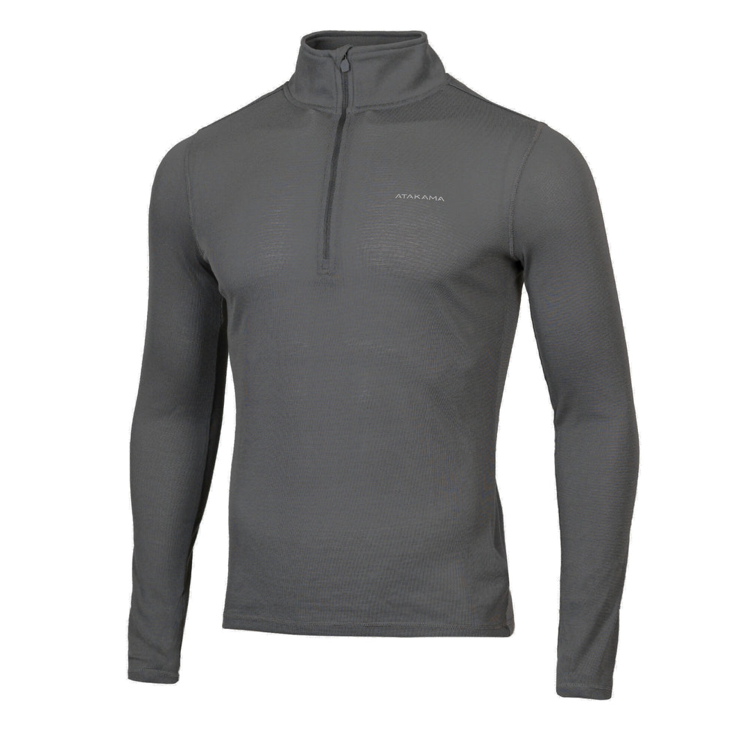 Primera capa térmica Hombre 1/4 Zip-Cuello VentoFit Gris ceniza