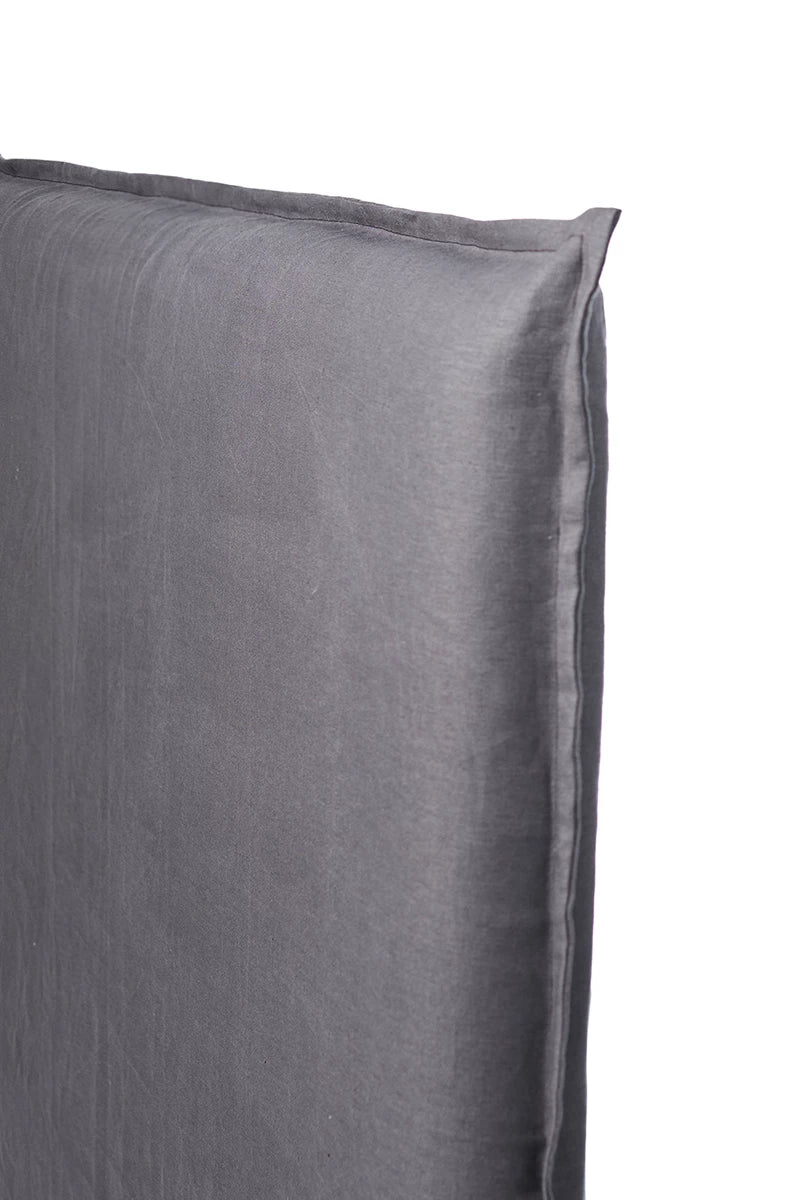 RESPALDO DE CAMA CON FUNDA PESTAÑA DE LINO NATURAL