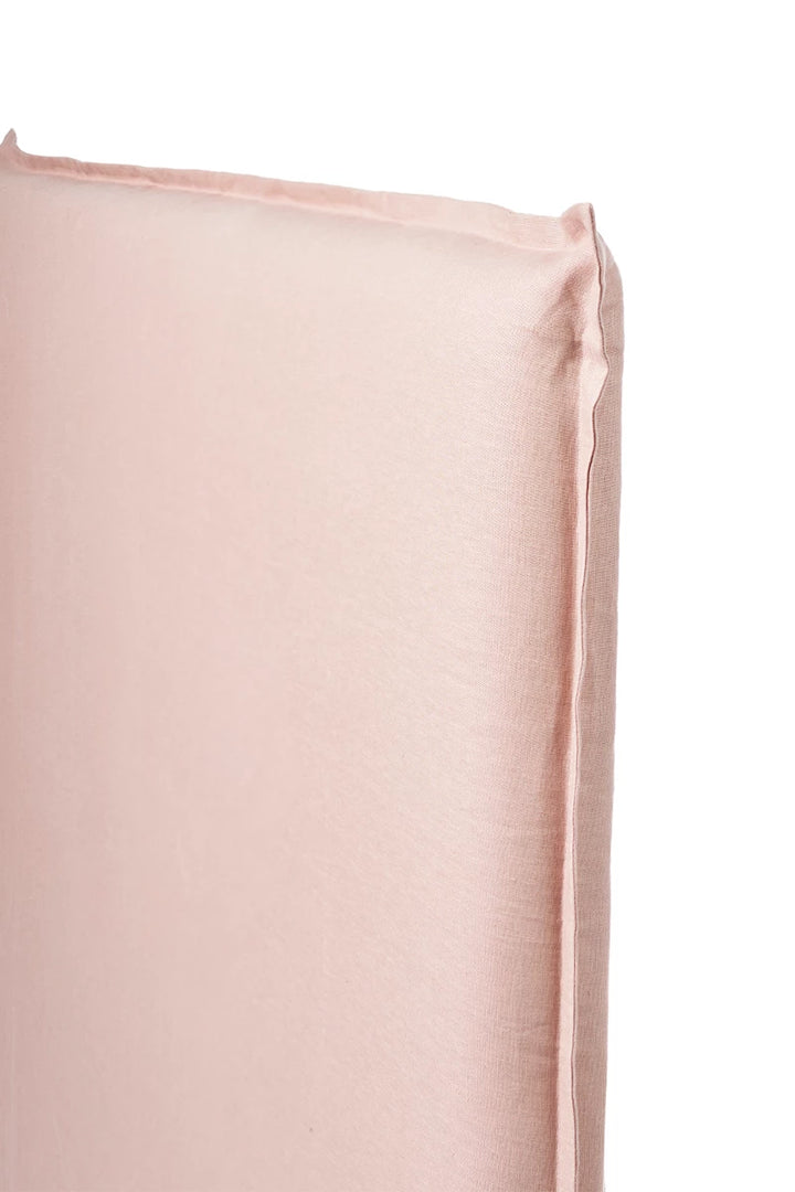 RESPALDO DE CAMA CON FUNDA PESTAÑA DE LINO NATURAL