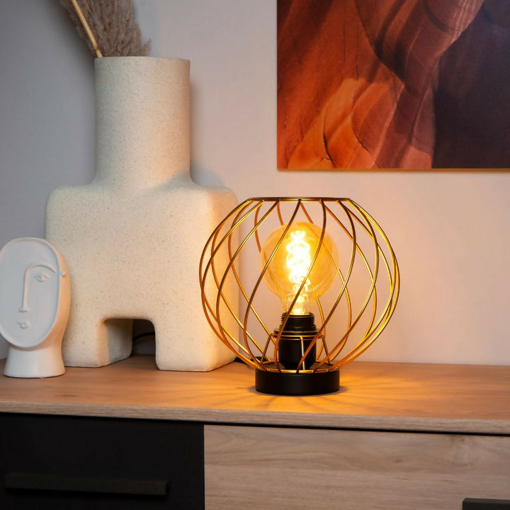 LAMPARA DE MESA DANZA Ø25-1xE27