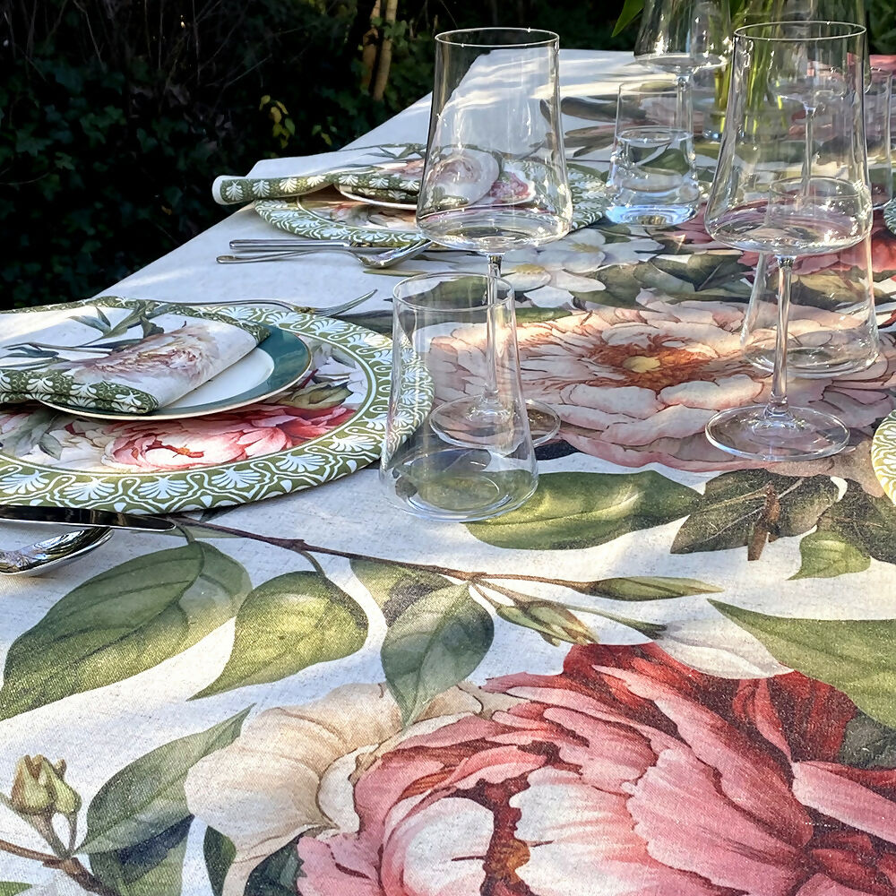 Mantel Camelia - Lino Poliester