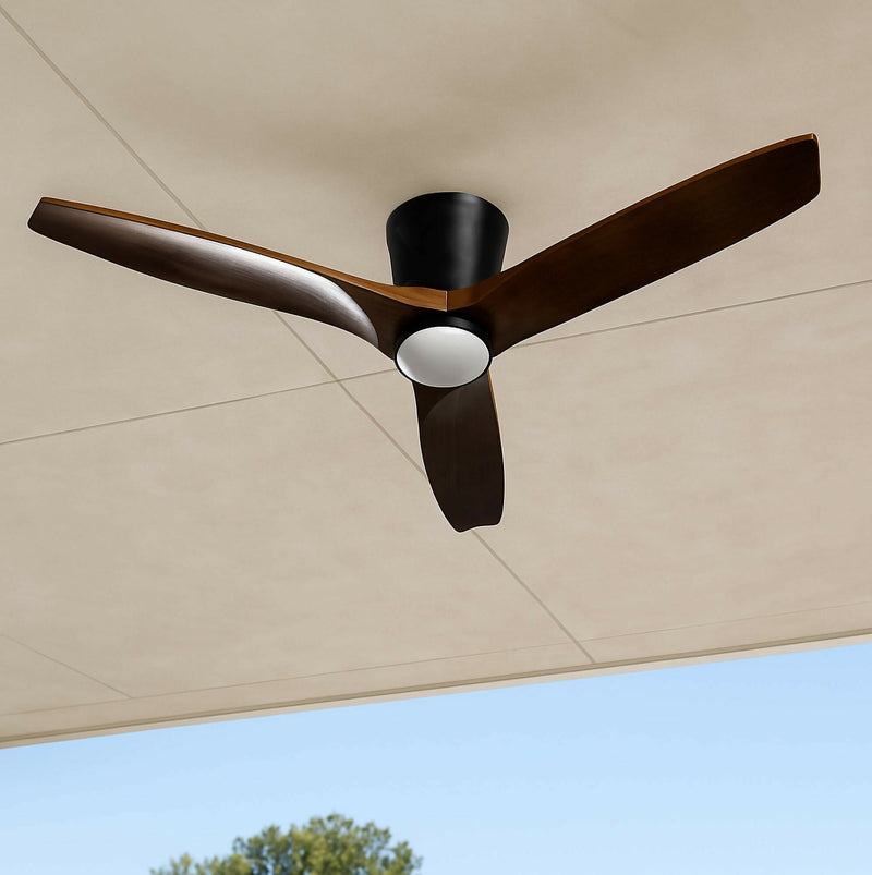 Ventilador de Techo Faro Nogal con Luz Led 3 Colores 42” PRIMATERM