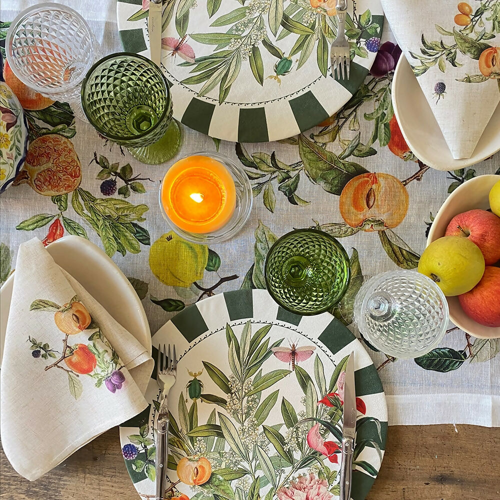 Set 4 Servilletas Frutas - Lino Poliester