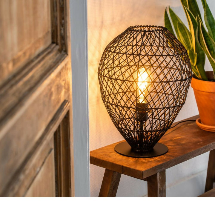LAMPARA DE MESA KENJIRO 1xE27 NEGRO