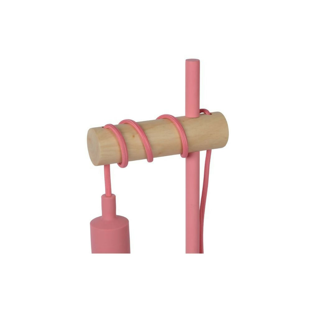 LAMPARA DE MESA POLA ROSADO 1xE27