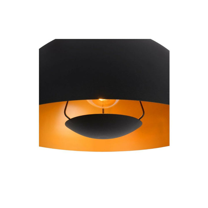 LAMPARA COLGANTE SIEMON NEGRO 1xE27