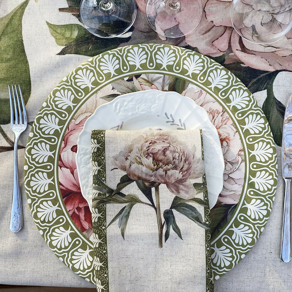 Set 4 Servilletas Camelia - Lino Poliester