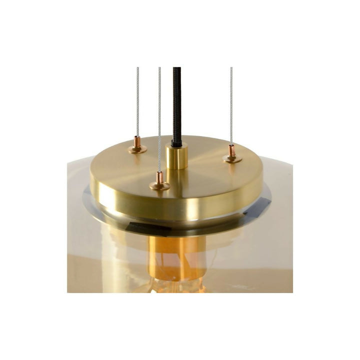 LAMPARA COLGANTE FLORIEN AMBAR 1xE27