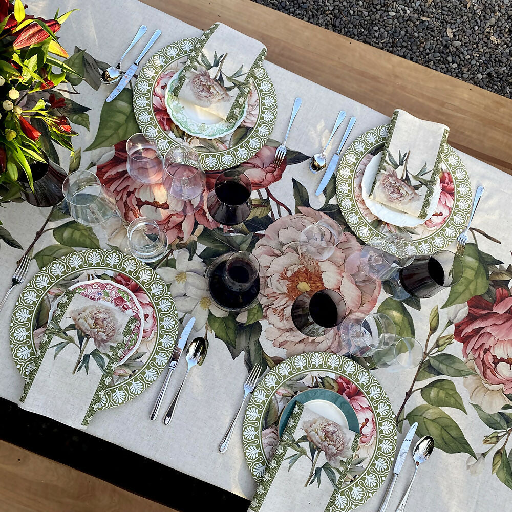 Set 4 Servilletas Camelia - Lino Poliester