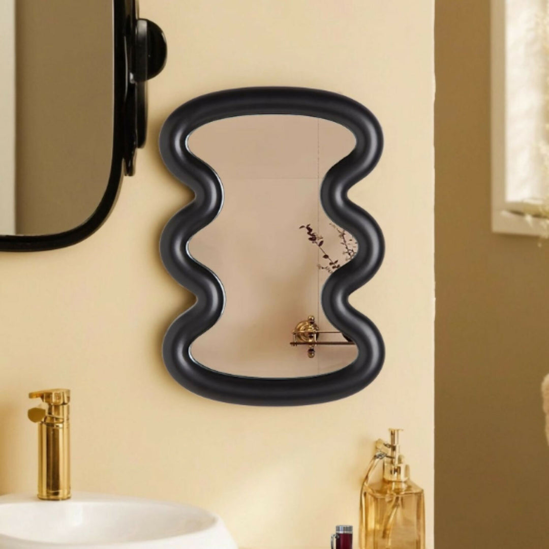 Espejo de Tocador Ondas Negro