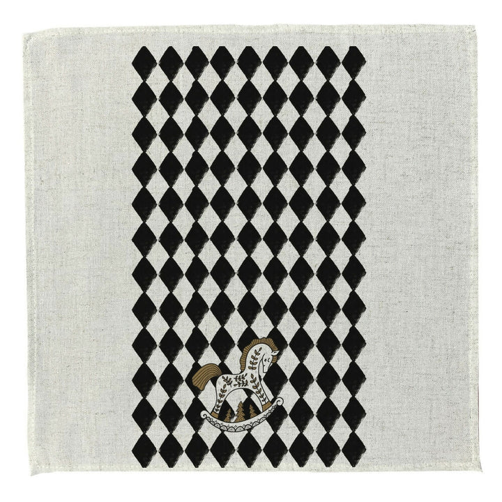 Set 4 Servilletas Cascanueces Rombo - Lino Poliester