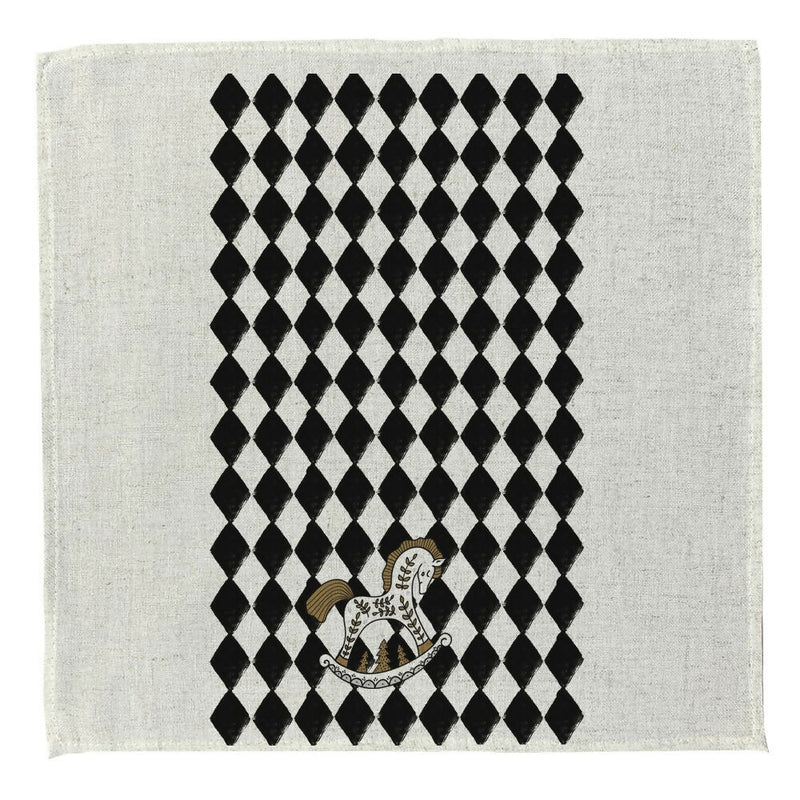 Set 4 Servilletas Cascanueces Dorado - Lino Poliester