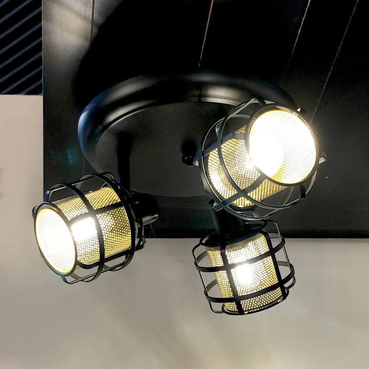 Plafón 3 Luces Cádiz Café