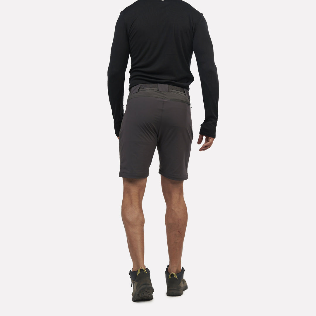 Pantalón de Trekking Desmontable Hombre Andino Gris Roca