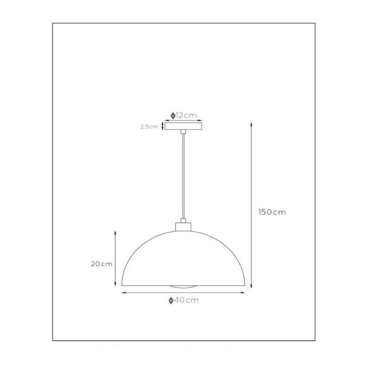 LAMPARA COLGANTE SIEMON NEGRO 1xE27