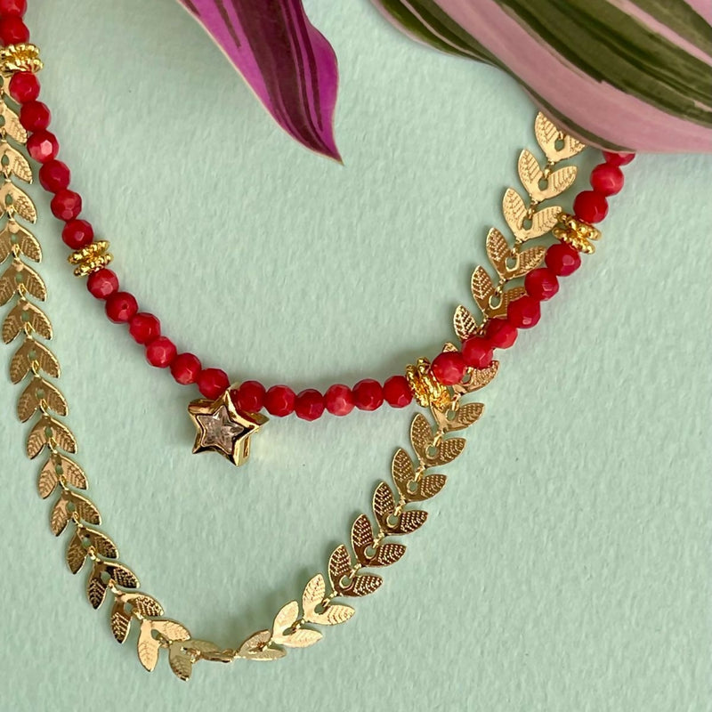 Collar Choker Hojitas