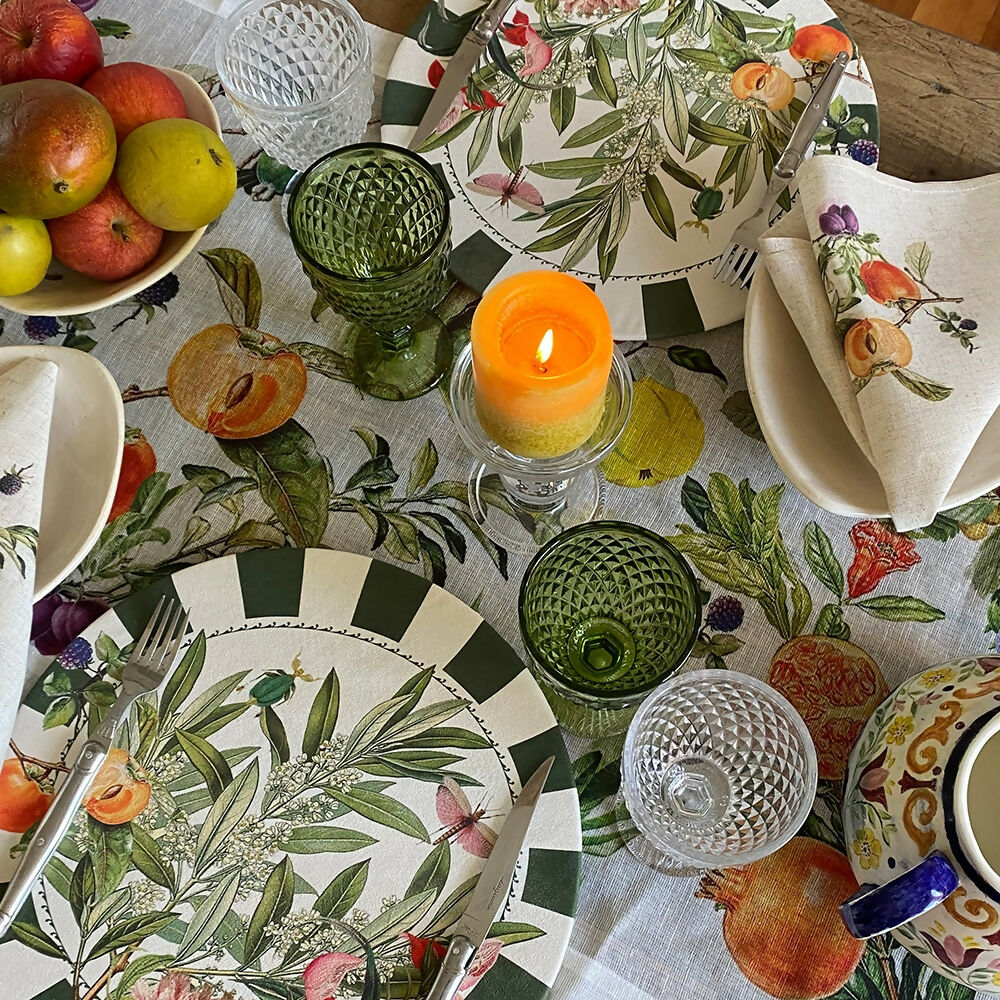 Set 4 Servilletas Frutas - Lino Poliester