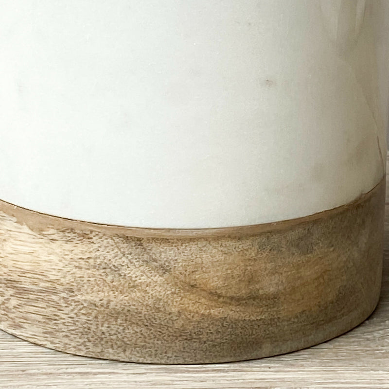 Enfriador de Vino Mármol con Base de Madera