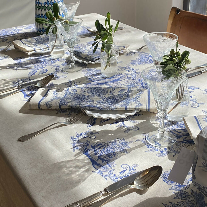 Mantel Toile Azul - Lino Poliester