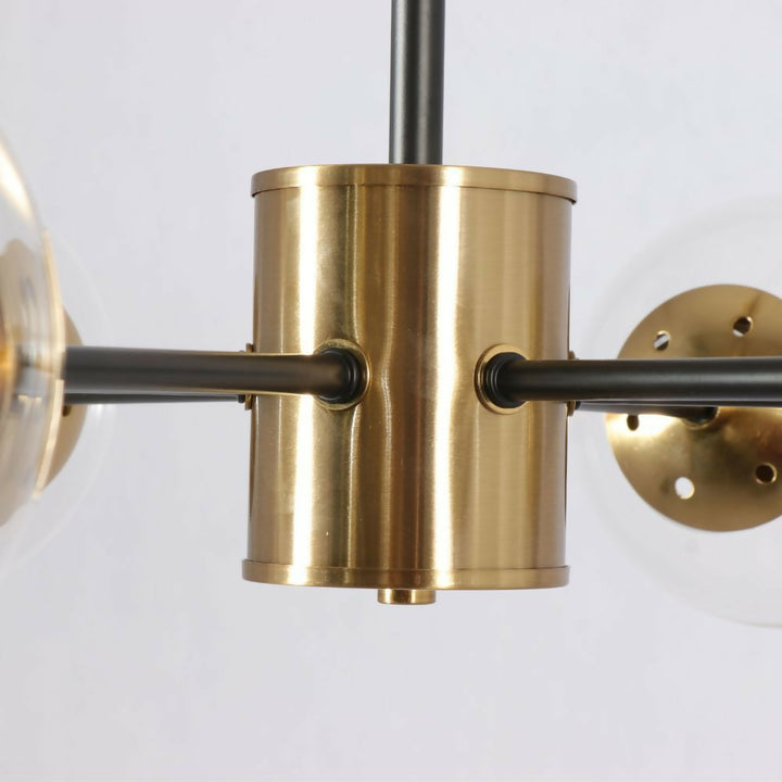 LAMPARA COLGANTE GRACE MIX BRONCE 6 LUCES