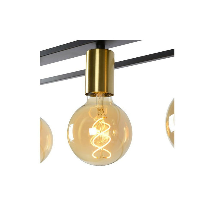 LAMPARA COLGANTE RUBEN NEGRO 4xE27