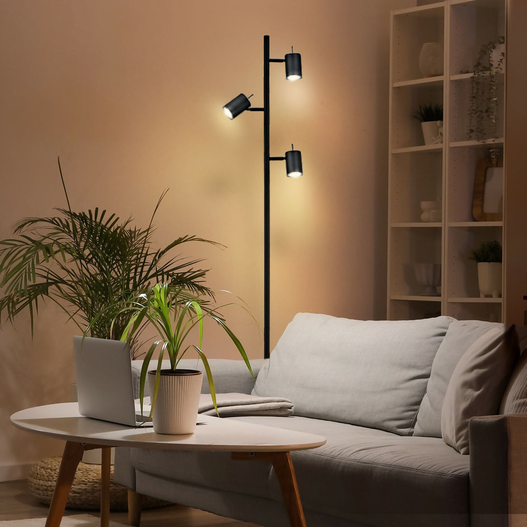 Lámpara de Pie Silo Negro