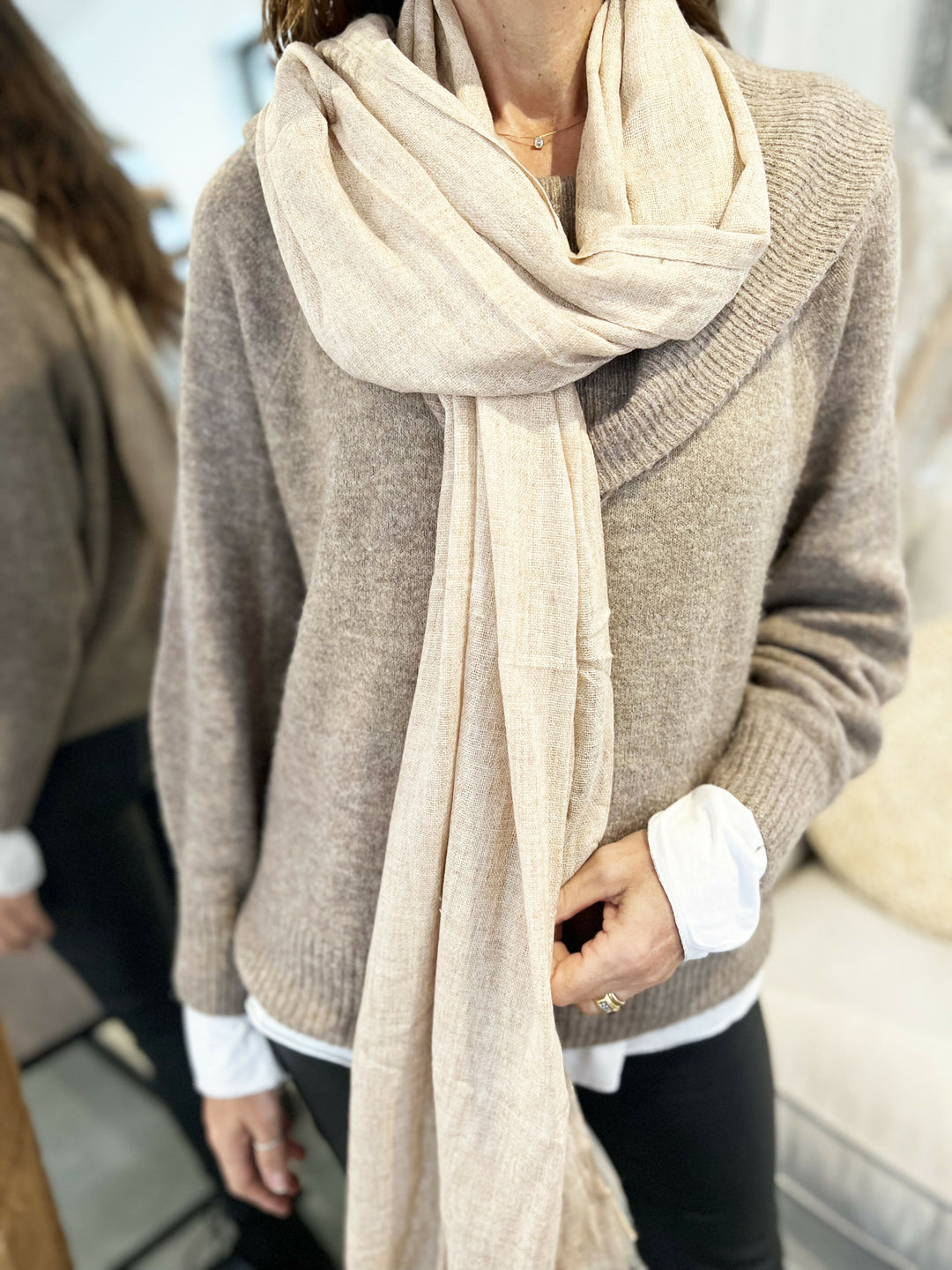 Pashmina Wool Crema