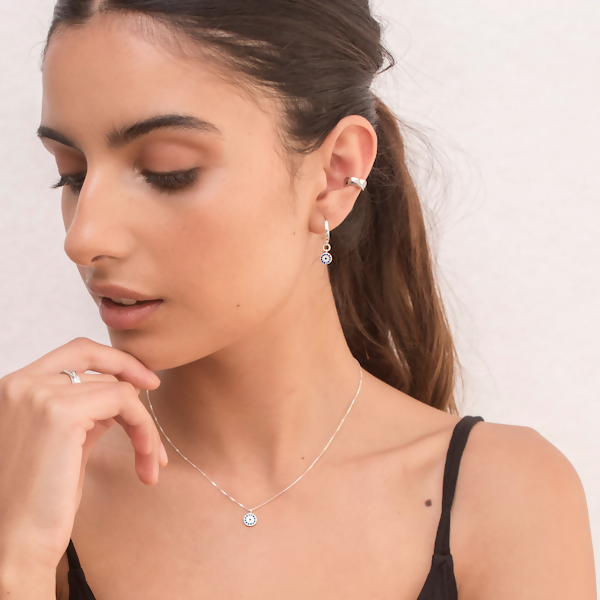 argolla mini ojo shine plata