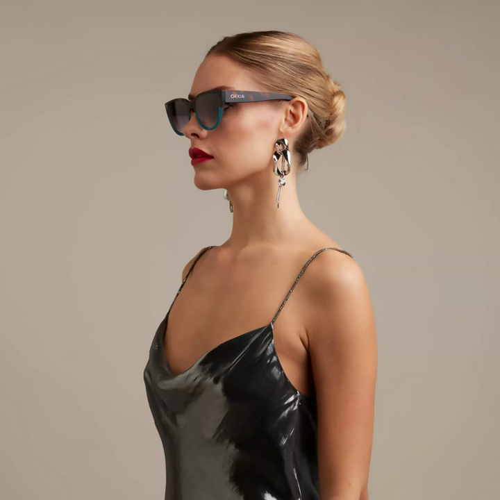 Anteojo de Sol OKKIA Silvia Havana Blue