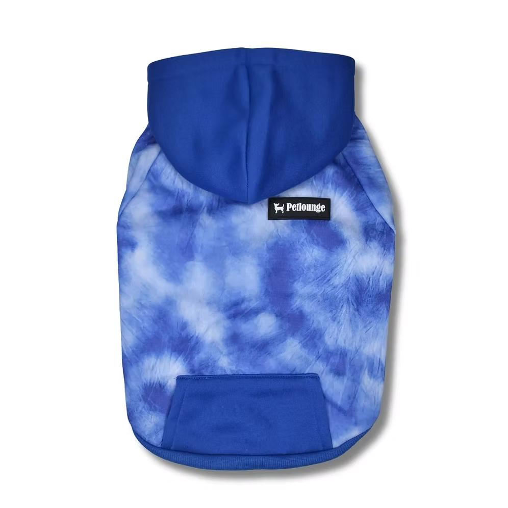 Hoodie Polerón Tie Dye Azul